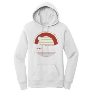 Solitude Red Sun Women's Pullover Hoodie