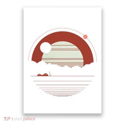 Solitude Red Sun Poster