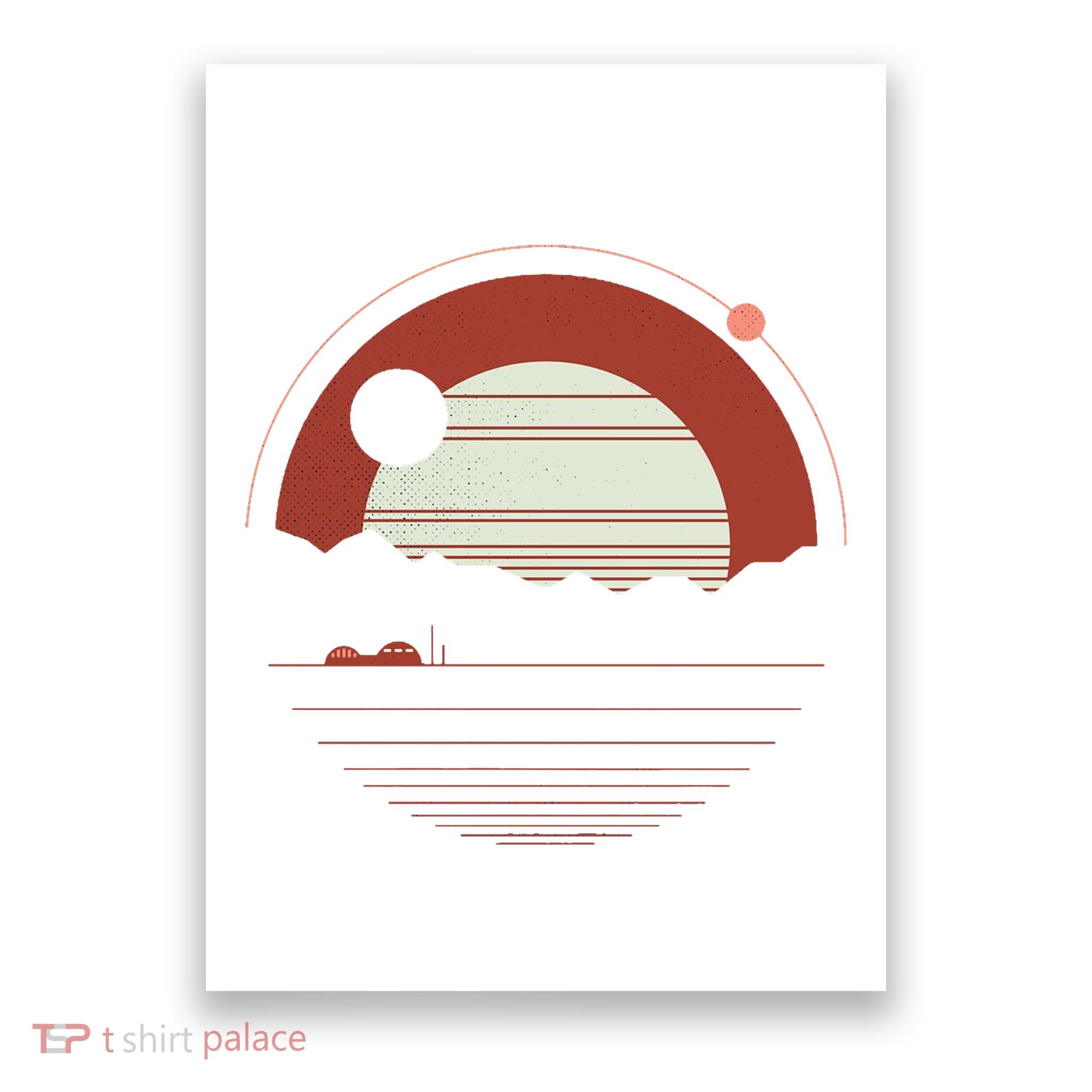 Solitude Red Sun Poster