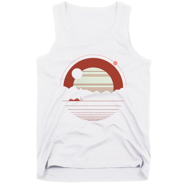 Solitude Red Sun Tank Top