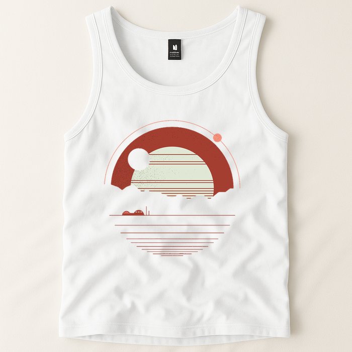 Solitude Red Sun Tank Top