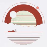 Solitude Red Sun Tank Top