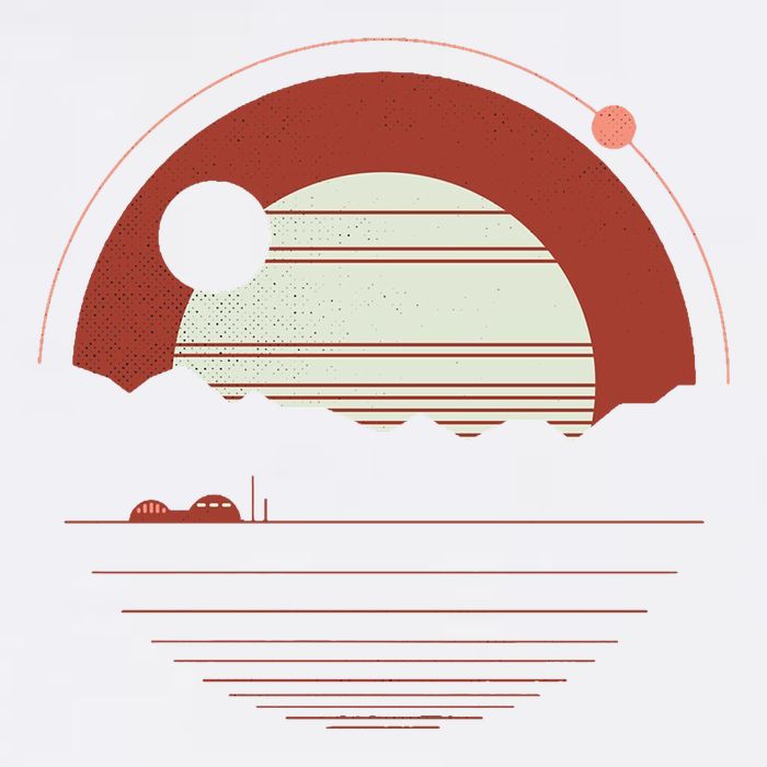 Solitude Red Sun Tank Top