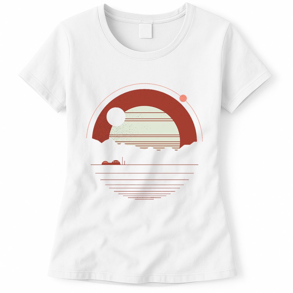 Solitude Red Sun Womens T-Shirt