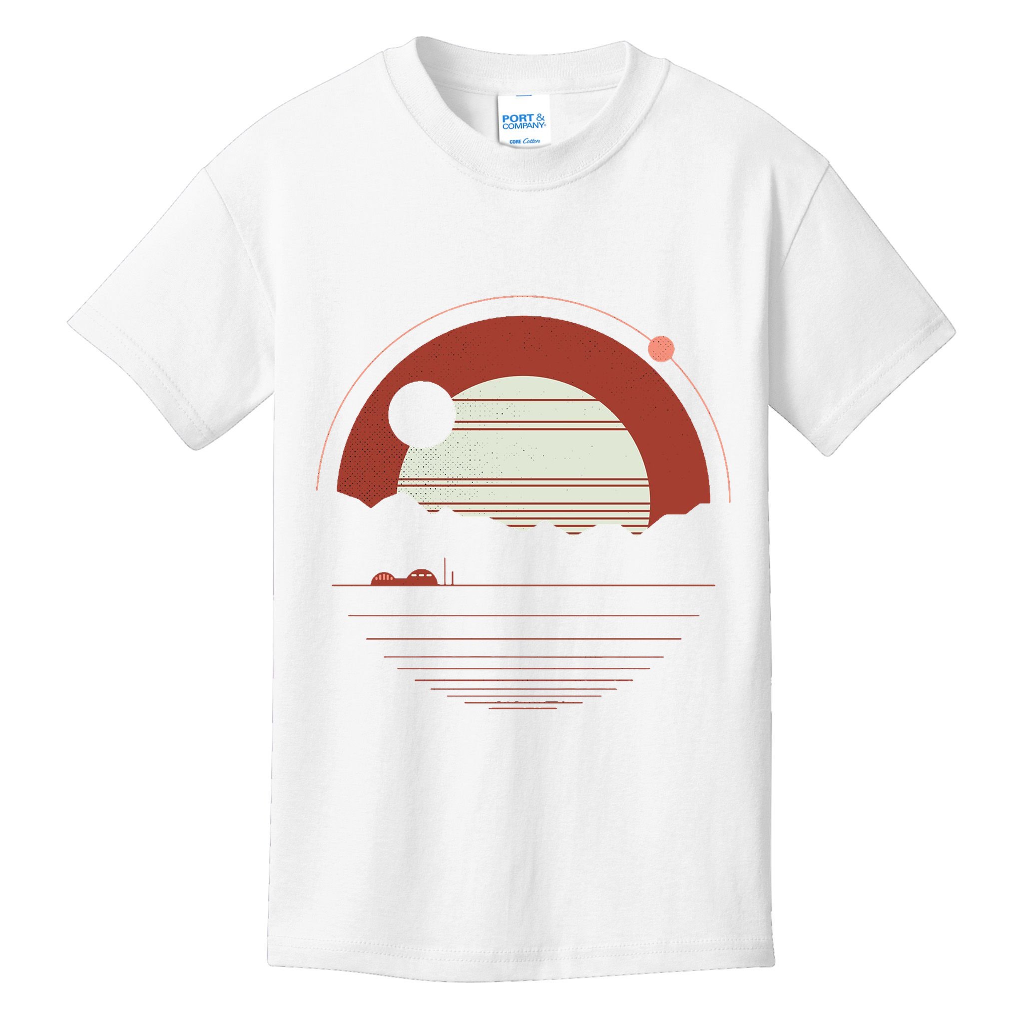 Solitude Red Sun Kids T-Shirt