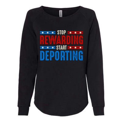 Stop Rewarding Start Deporting Womens California Wash Sweatshirt