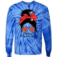 S Rocking Spoiled Wife Life Messy Bun Spoiled Wife Gift Tie-Dye Long Sleeve Shirt