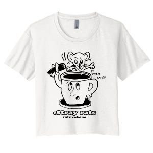 Stray Rats Secret Coffee Women's Crop Top Tee