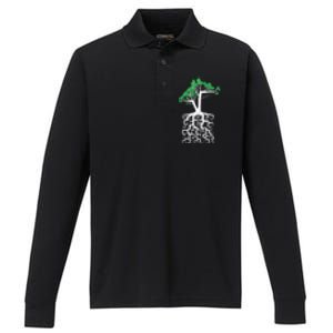 Square Root Performance Long Sleeve Polo