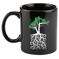Square Root 11oz C Handle Ceramic Mug