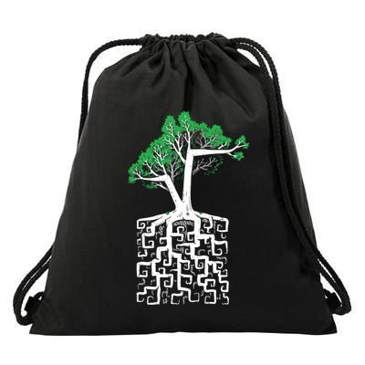 Square Root Drawstring Bag