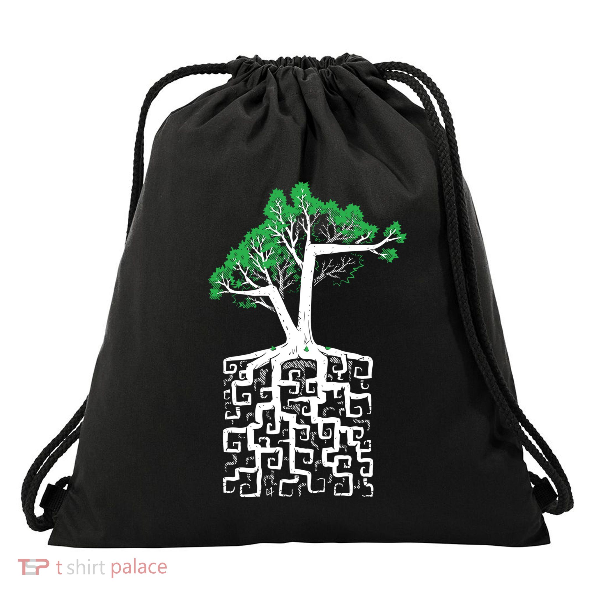 Square Root Drawstring Bag