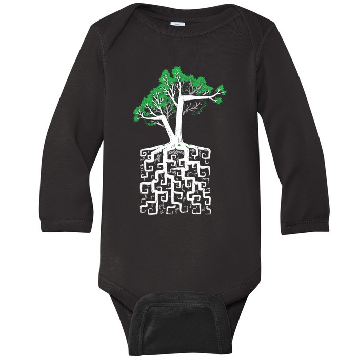 Square Root Baby Long Sleeve Bodysuit