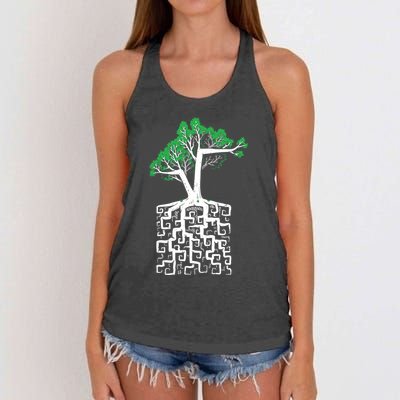 Square Root Women's Knotted Racerback Tank