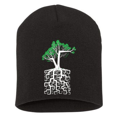 Square Root Short Acrylic Beanie