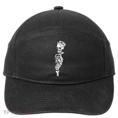 Skull Rose 7-Panel Snapback Hat