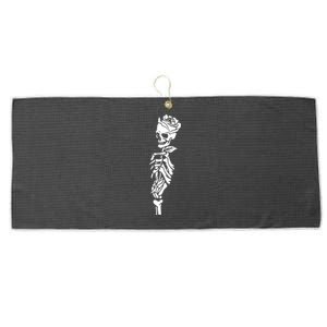 Skull Rose Large Microfiber Waffle Golf Towel