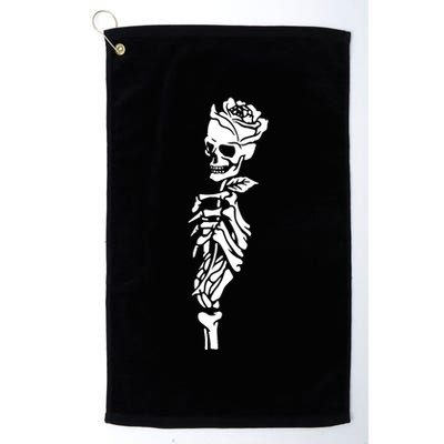 Skull Rose Golf Towel