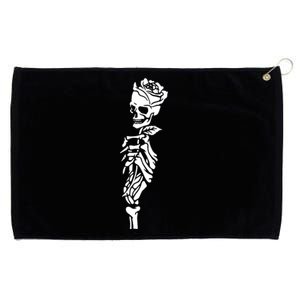 Skull Rose Grommeted Golf Towel