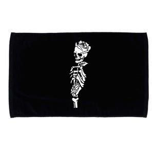 Skull Rose Microfiber Hand Towel