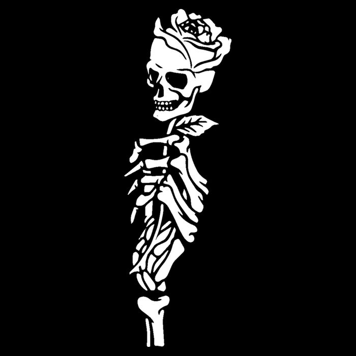 Skull Rose Women's V-Neck T-Shirt