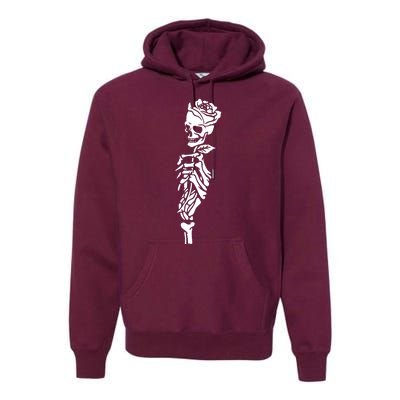 Skull Rose Premium Hoodie