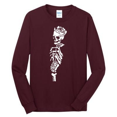 Skull Rose Tall Long Sleeve T-Shirt