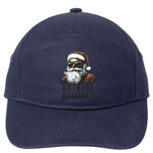 Skbidi Rizzmas Santa Claus Xmas Christmas Holiday 7-Panel Snapback Hat