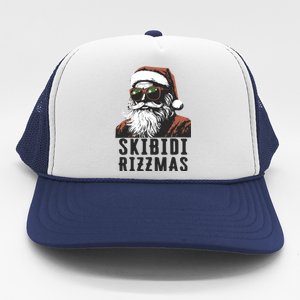 Skbidi Rizzmas Santa Claus Xmas Christmas Holiday Trucker Hat