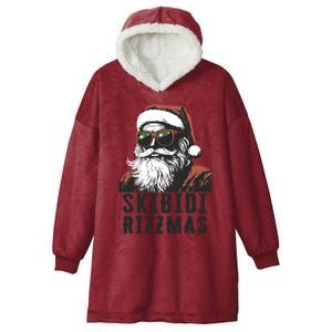 Skbidi Rizzmas Santa Claus Xmas Christmas Holiday Hooded Wearable Blanket