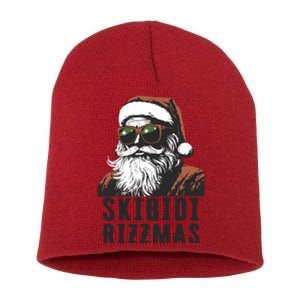 Skbidi Rizzmas Santa Claus Xmas Christmas Holiday Short Acrylic Beanie