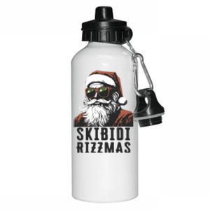 Skbidi Rizzmas Santa Claus Xmas Christmas Holiday Aluminum Water Bottle