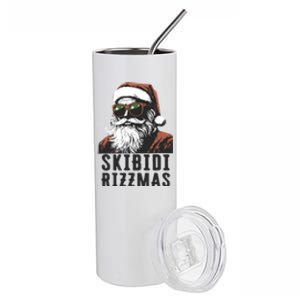 Skbidi Rizzmas Santa Claus Xmas Christmas Holiday Stainless Steel Tumbler