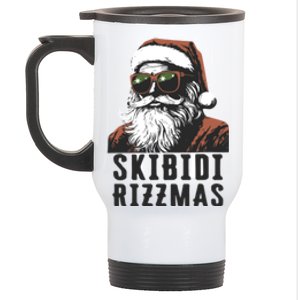 Skbidi Rizzmas Santa Claus Xmas Christmas Holiday Stainless Steel Travel Mug