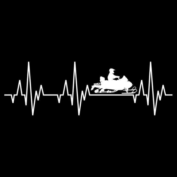 Snowmobile Rider Snowmobiling Winter Sports Snow Heartbeat Gift Doggie Tank