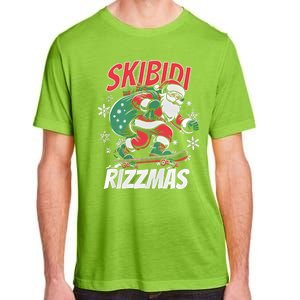 Skbidi Rizzmas Santa Claus Skateboard Xmas Christmas Holiday Adult ChromaSoft Performance T-Shirt