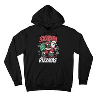 Skbidi Rizzmas Santa Claus Skateboard Xmas Christmas Holiday Hoodie