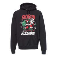 Skbidi Rizzmas Santa Claus Skateboard Xmas Christmas Holiday Premium Hoodie