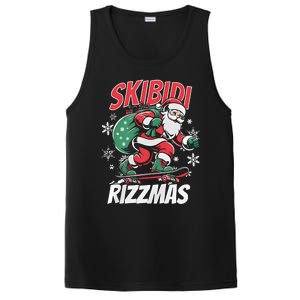 Skbidi Rizzmas Santa Claus Skateboard Xmas Christmas Holiday PosiCharge Competitor Tank