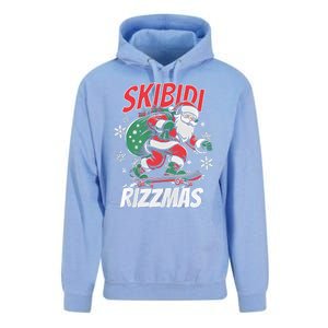 Skbidi Rizzmas Santa Claus Skateboard Xmas Christmas Holiday Unisex Surf Hoodie