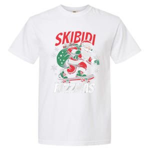 Skbidi Rizzmas Santa Claus Skateboard Xmas Christmas Holiday Garment-Dyed Heavyweight T-Shirt