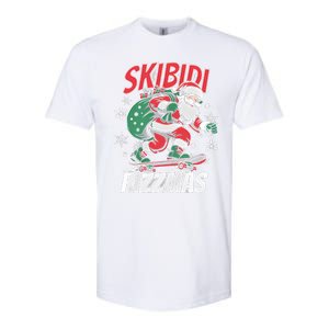 Skbidi Rizzmas Santa Claus Skateboard Xmas Christmas Holiday Softstyle CVC T-Shirt