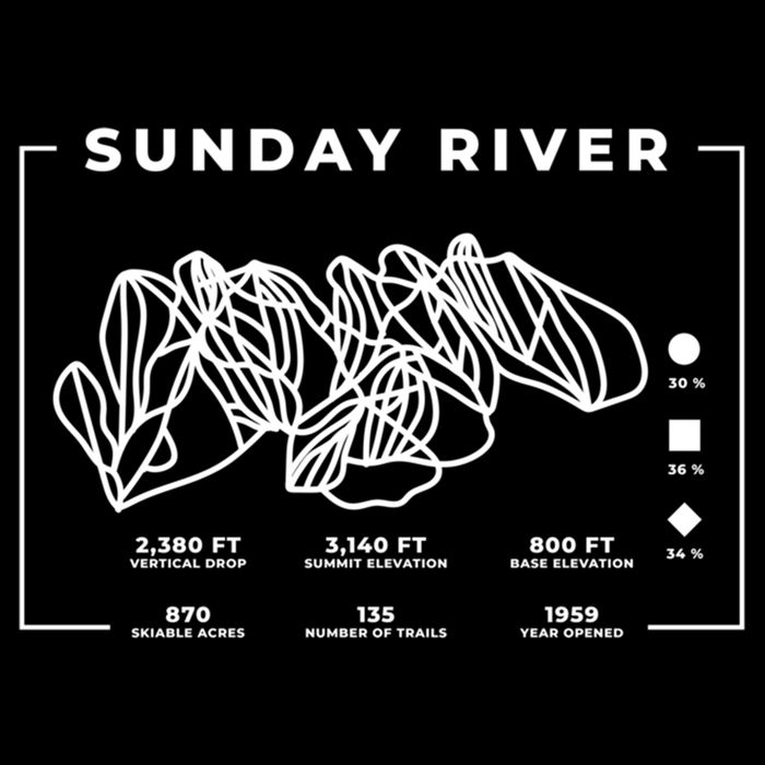 Sunday River Ski Trail Snowboard Skiing Maine Skier Gift Doggie Tank