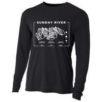 Sunday River Ski Trail Snowboard Skiing Maine Skier Gift Cooling Performance Long Sleeve Crew