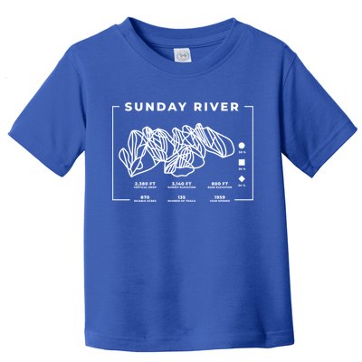 Sunday River Ski Trail Snowboard Skiing Maine Skier Gift Toddler T-Shirt
