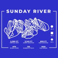 Sunday River Ski Trail Snowboard Skiing Maine Skier Gift Kids T-Shirt
