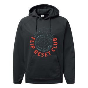 Simple Rocket Soccer League Flip Reset Club Clean Performance Fleece Hoodie