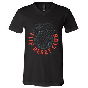 Simple Rocket Soccer League Flip Reset Club Clean V-Neck T-Shirt