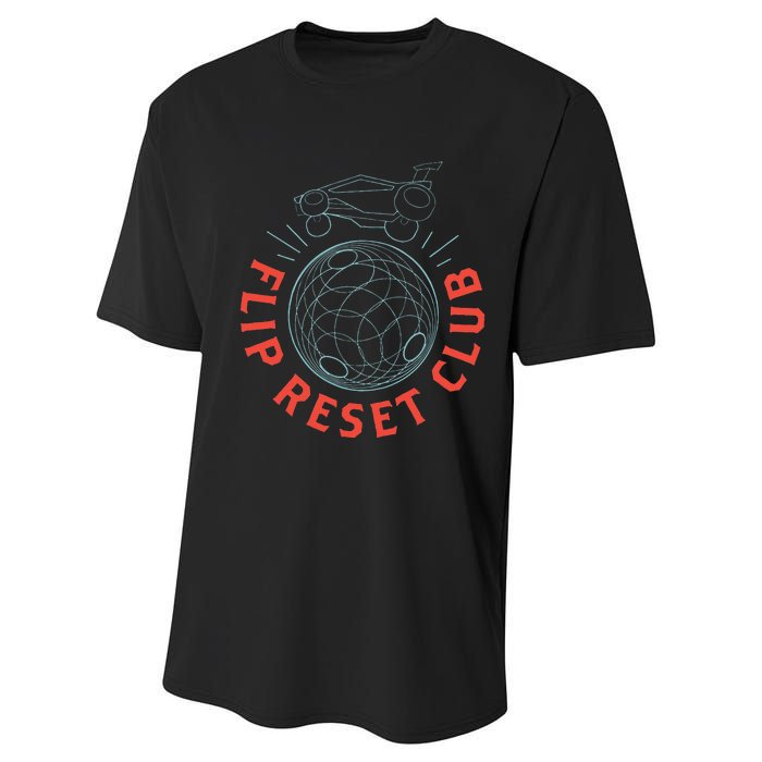 Simple Rocket Soccer League Flip Reset Club Clean Performance Sprint T-Shirt