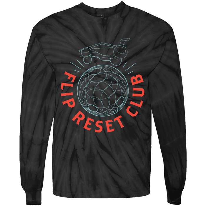 Simple Rocket Soccer League Flip Reset Club Clean Tie-Dye Long Sleeve Shirt